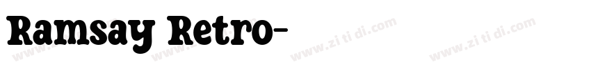 Ramsay Retro字体转换